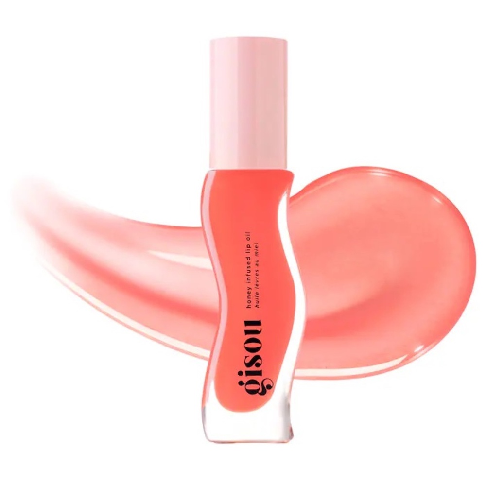 🆕 GISOU - Honey Infused Hydrating Lip Oil in Bee-llini Peach (Full Size)